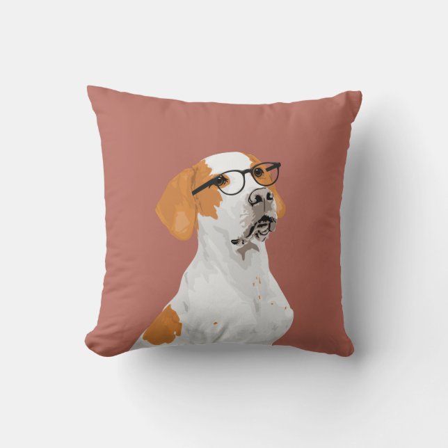 Coussin anglais de chien d'indicateur de hippie (Recto)
