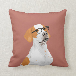 Coussin anglais de chien d'indicateur de hippie
