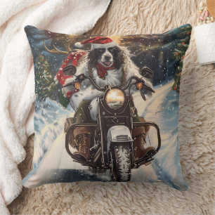 Coussin Anglais Setter Chien équitation Moto Noël
