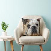 Coussin Anglais Taureau Chien de compagnie Jetez l'oreille (Chaise)
