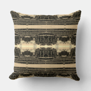 Coussin Angleterre vintage : Gardes marchant au pas lent S