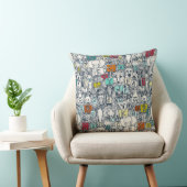 Coussin animal ABC indigo multi (Chaise)