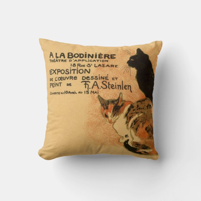 Coussin Animal antique vintage de Theophile Steinlen de (Recto)