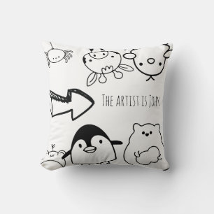 Coussin animal couleur et câlin