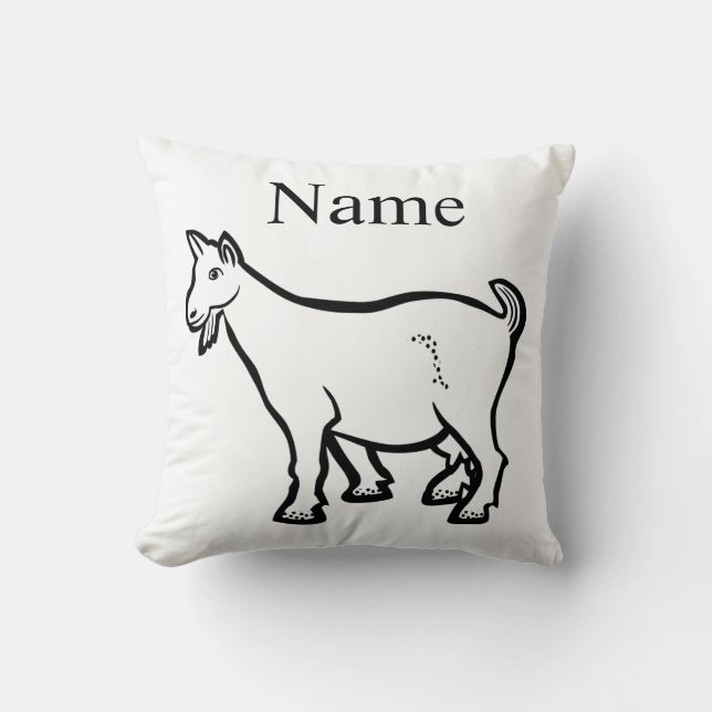 Coussin Animal de chèvre Thunder_Cove (Recto)