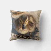 Coussin animal de faune d'oiseau de canard de bébé (Verso)