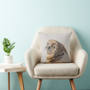 Coussin Animal de Lion de mer