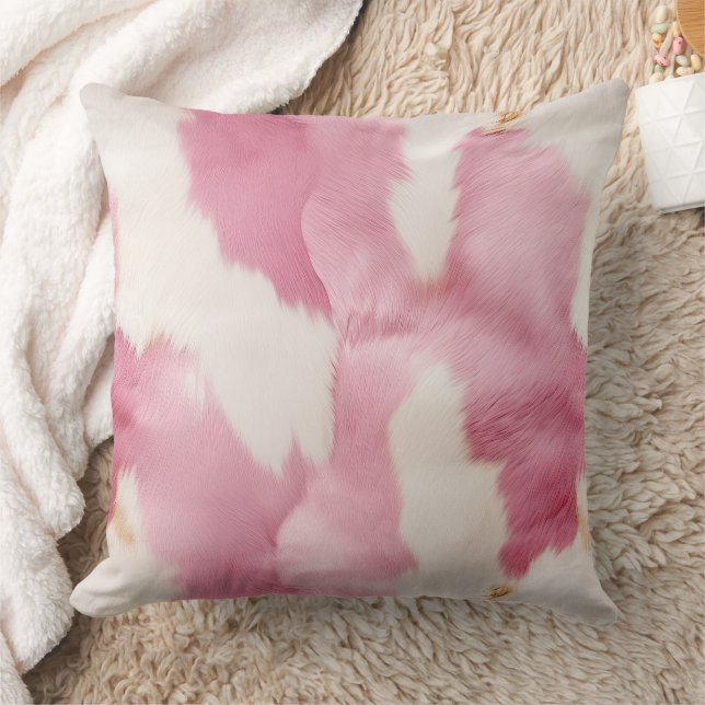 Coussin Animal de vache blanche rose (Couverture)