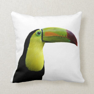 Coussin Animal exotique tropical de photo de toucan
