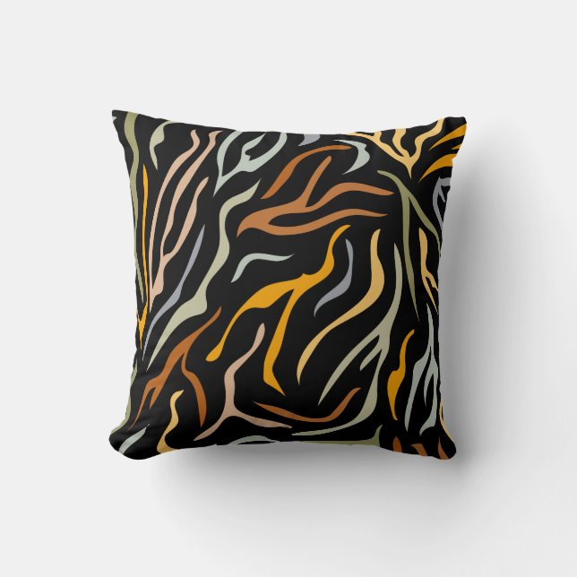 Coussin Animal Motif couleur tigre (Recto)