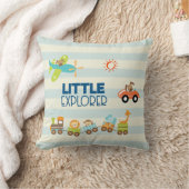 Coussin Animal Toy Train Voiture et avion Little Explorer (Couverture)