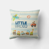 Coussin Animal Toy Train Voiture et avion Little Explorer (Verso)