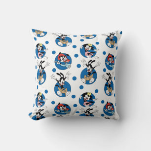 Coussin Animaniacs   Yakko, Wakko, & Motif du cercle de po