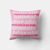 Coussin Animaux adorables (Verso)
