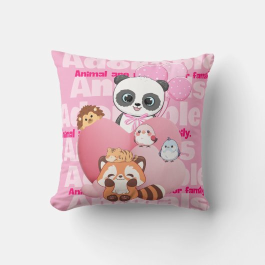Coussin Animaux adorables (Recto)
