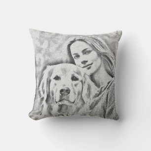Coussin Animaux Amis Chien Maman Cadeau BFF Besties Photo