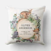 Coussin Animaux australiens Faune Bébé Garçon statistiques (Recto)