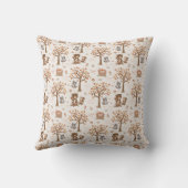 Coussin Animaux Bébés de la Forêt Cadeau de Naissance Déco (Verso)
