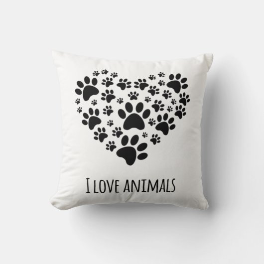 Coussin Animaux d'amour (Recto)