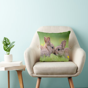 Coussin Animaux de bébés cutest Bunny Kiss