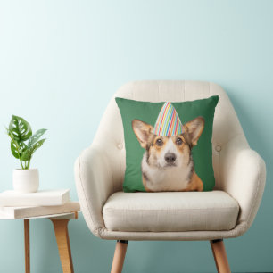 Coussin Animaux de bébés cutest   Corgi Anniversaire Chiot