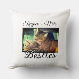 Coussin Animaux de compagnie amis besties ajouter nom anim