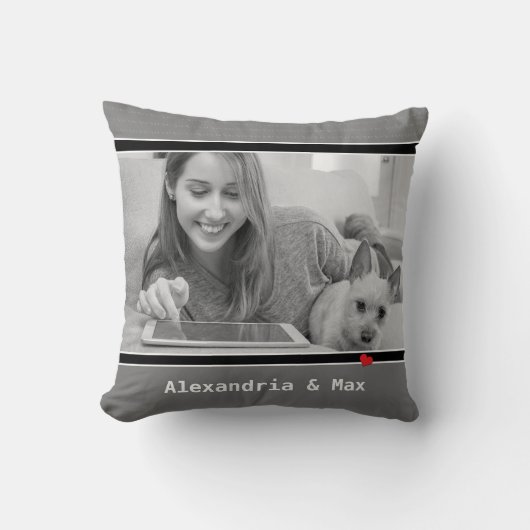 Coussin Animaux de compagnie Photo Love My Chien XOXO (Recto)