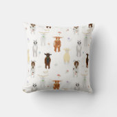 Coussin Animaux de ferme de chèvres mignons (Recto)