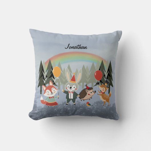 Coussin Animaux de fête (Recto)
