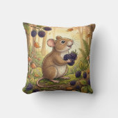 Coussin Animaux de forêt de souris adorables (Recto)