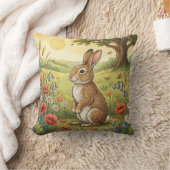 Coussin Animaux de la forêt de lapins adorables (Couverture)