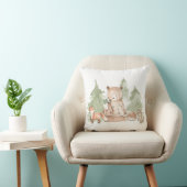 Coussin Animaux de la forêt en aquarelle Chambre de nurser (Chaise)