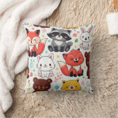 Coussin Animaux de la Forêt Sans Couture (Couverture)