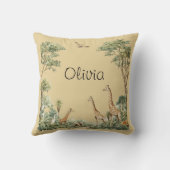 Coussin Animaux de la Jungle Safari (Verso)