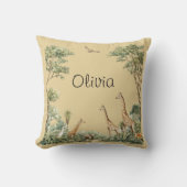 Coussin Animaux de la Jungle Safari (Recto)