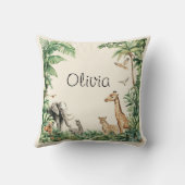 Coussin Animaux de la jungle safari (Verso)
