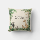 Coussin Animaux de la jungle safari (Recto)