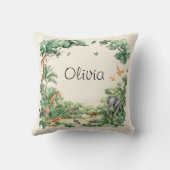 Coussin Animaux de Safari Jungle (Verso)