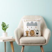 Coussin Animaux de safari mignons et boho pour bébé (Chaise)