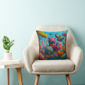 Coussin Animaux de Whimsical Aventures extraordinaires (Chaise)