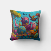 Coussin Animaux de Whimsical Aventures extraordinaires (Recto)