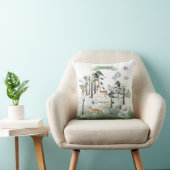 Coussin Animaux de Whimsical dans le bois personnalisable (Chaise)