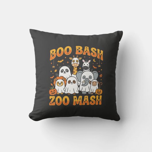 Coussin Animaux de zoo Halloween Boo Bash Zoo Mash_1 (Recto)