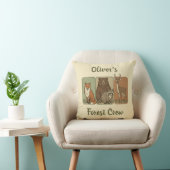 Coussin Animaux des bois - Équipage forestier (Chaise)