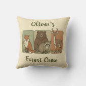 Coussin Animaux des bois - Équipage forestier (Verso)