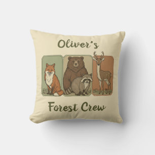 Coussin Animaux des Bois - Équipe de la Forêt 