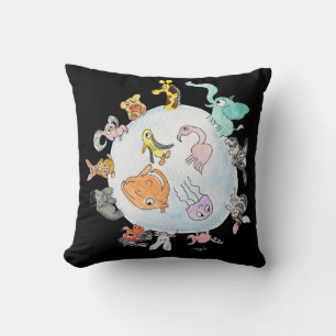Coussin Animaux du monde