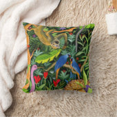 Coussin Animaux fantaisistes de la forêt art (Couverture)