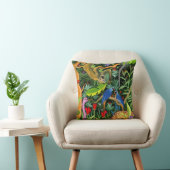Coussin Animaux fantaisistes de la forêt d'art (Chaise)