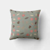Coussin Animaux mignons de la forêt amis monogramme initia (Verso)